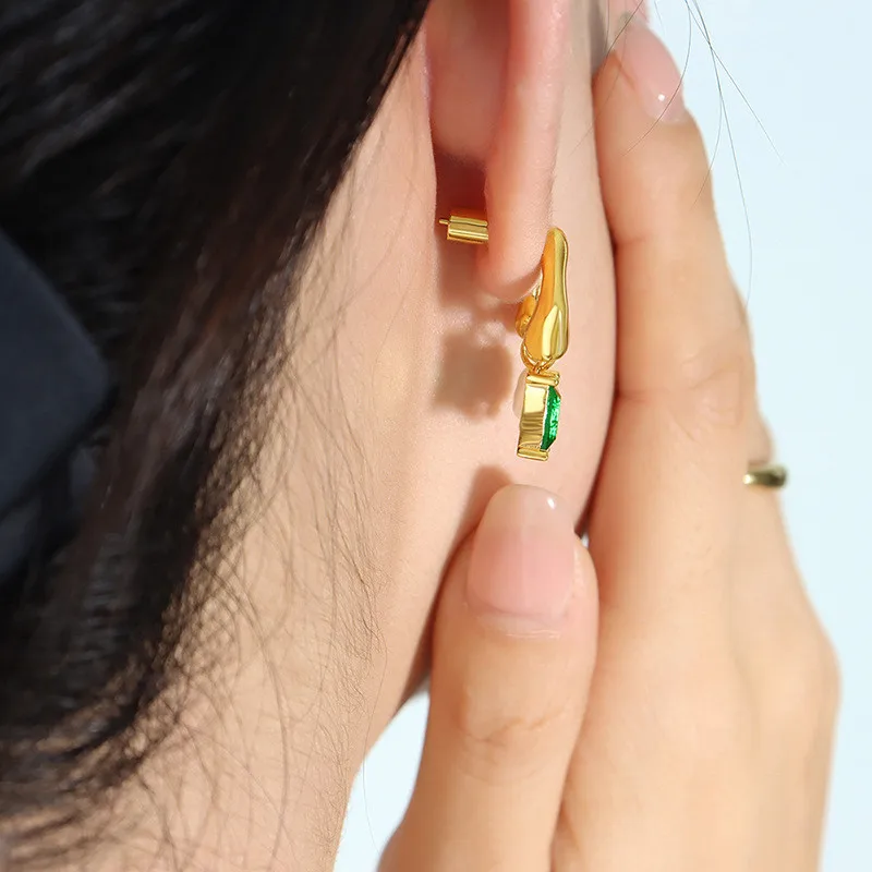 Diy 18k Gold Plated Stainless Steel Waterproof Earring Back Stopper