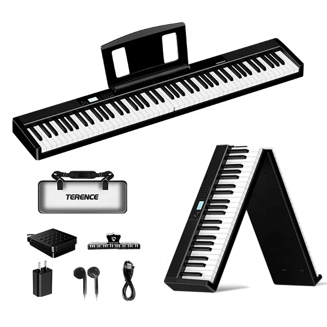 Теренс V30 88 клавиш полувешенная Портативная Цифровая Электрическая клавиатура для пианино полноразмерный полнофункциональный электронный инструмент