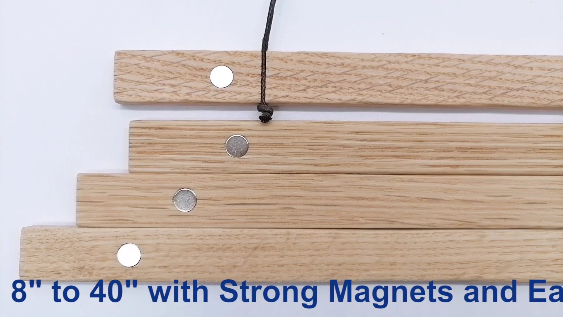 Oak Wood Poster Hanger Print Hanger Wall Hanging Wooden Poster