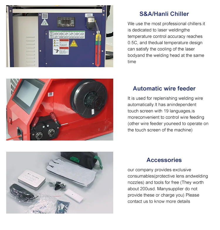Handheld Mini Welding Machine 3 in 1 Fiber Laser Welder Gun Torch for Stainless Steel Metal Welding Cnc Laser Cutting Machine