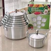 Batterie de cuisine épaissie 14 pièces