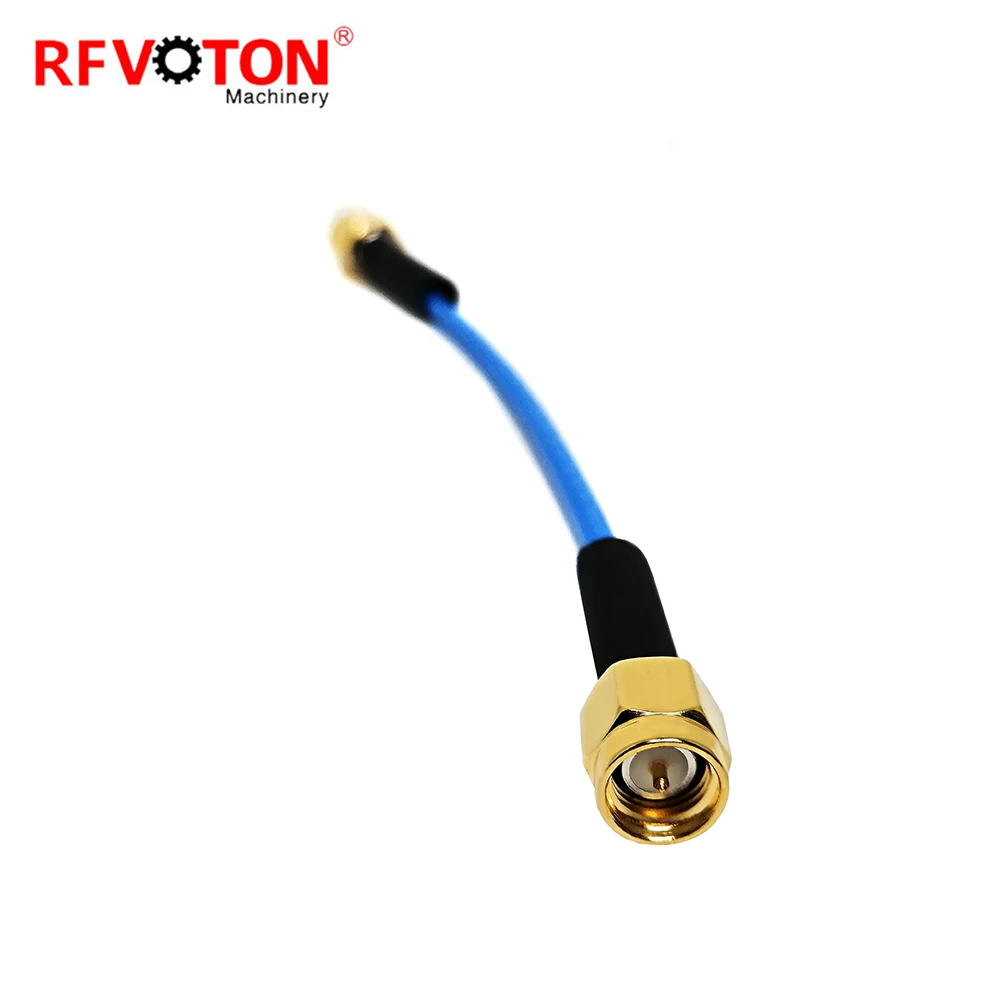 Factory Supply Sma Male Plug Macho to Sma Male Plug  for SS405 Pigtail  Jumper Cable Assembly Rohs in Stock 15cm