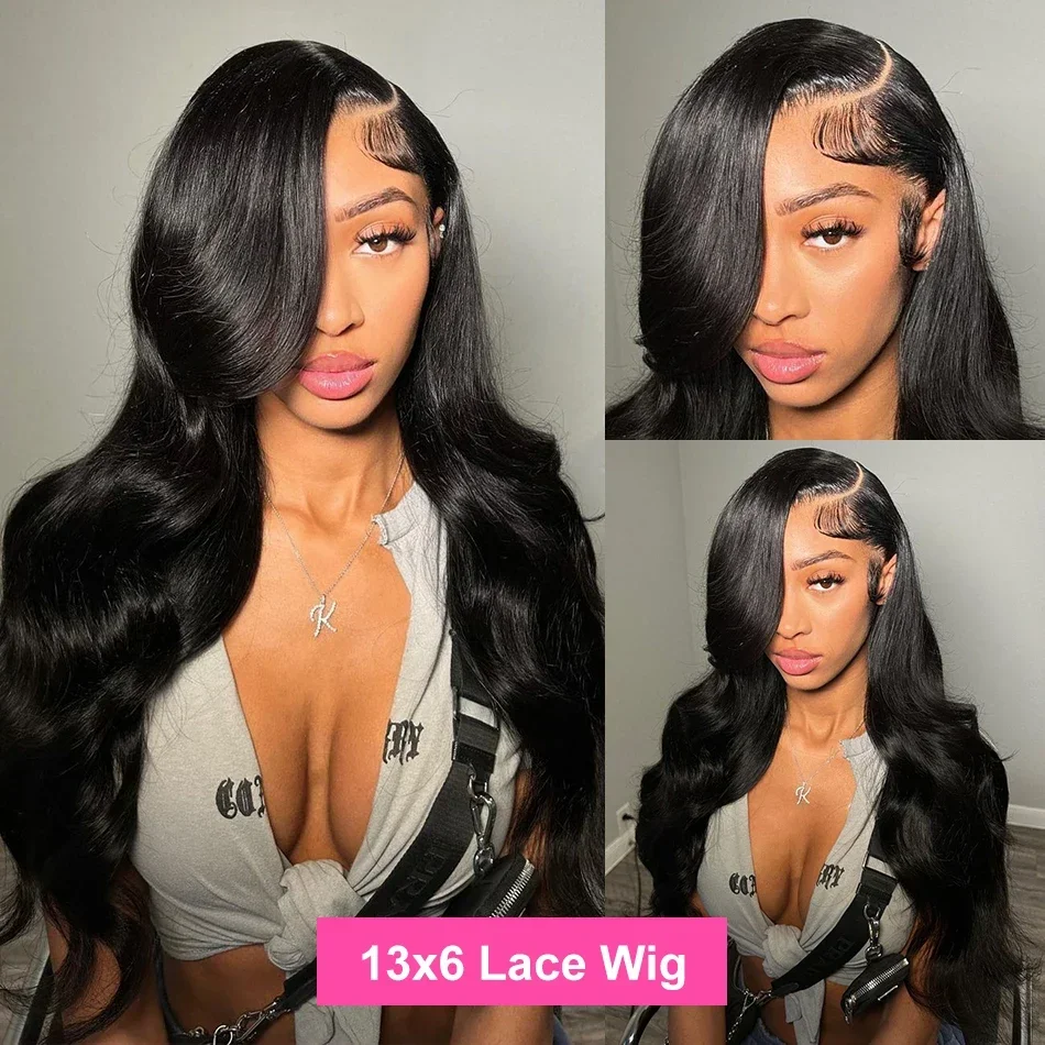 Brazilian Water Wave Lace Frontal Wig Body Wave Human Hair Wigs_voghion.com