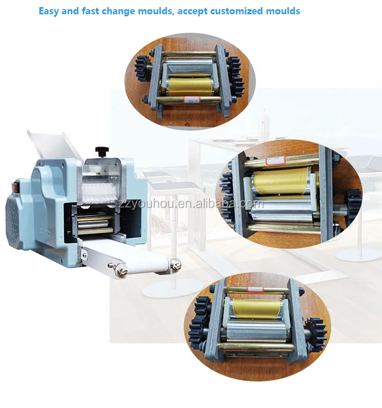 Small Business Table Top Spring Roll Wrapper Machine Momo Wrapper Machine Making Dough Pastry Dumpling Skin Wrapper Maker