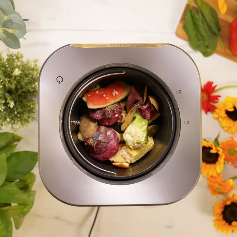 Custom LOGO Kitchen Food Waste Processor Decomposer Converter Vegetables Composter Recycled Machinery Household Garbage Disposal