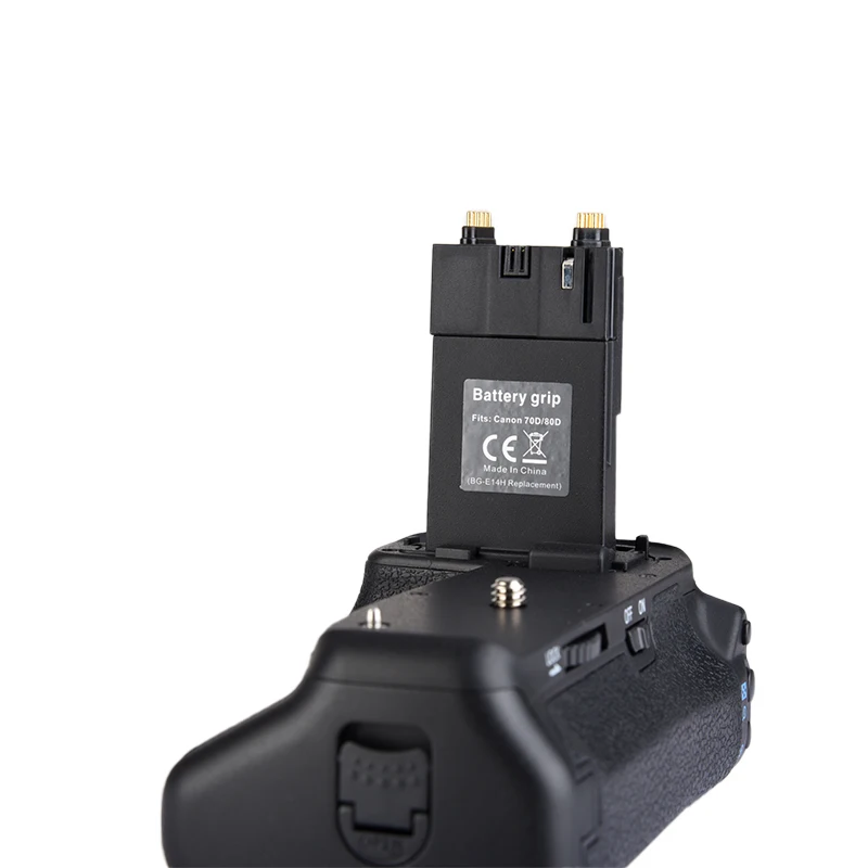 BG-70D Vertical Battery Grip Holder for Canon EOS 70D 80D 90D DSLR Camera Replacement as BG-E14 factory