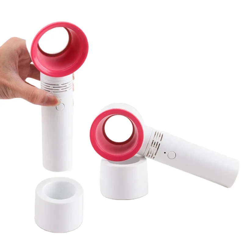 Newest Mini Fan Handheld Bladeless Fan Air Cooler USB Handy Portable Cooler Desk Fan With Battery  Ventiladores