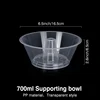 Bol transparent de 700 ml sans couvercle