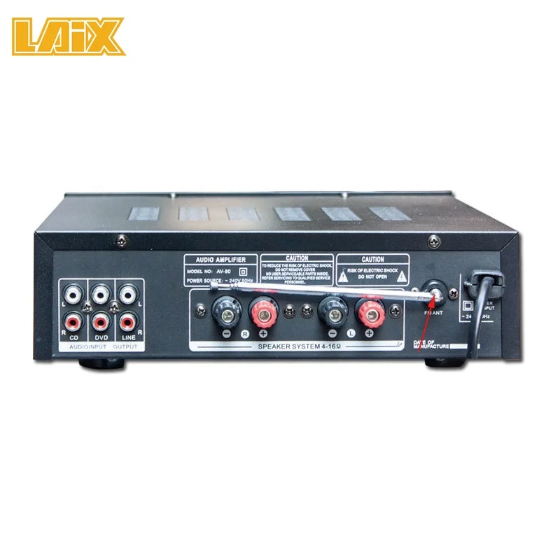 12V Karaokeアンプミニ電源ミキサークラシック4-8オームパッシブ