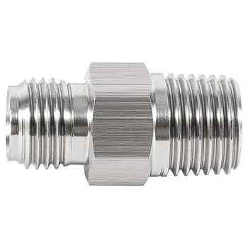 High Precision CNC Stainless Steel 1/4 Inch Male NPT - M12 x 1.25 Male Adapter Fitting