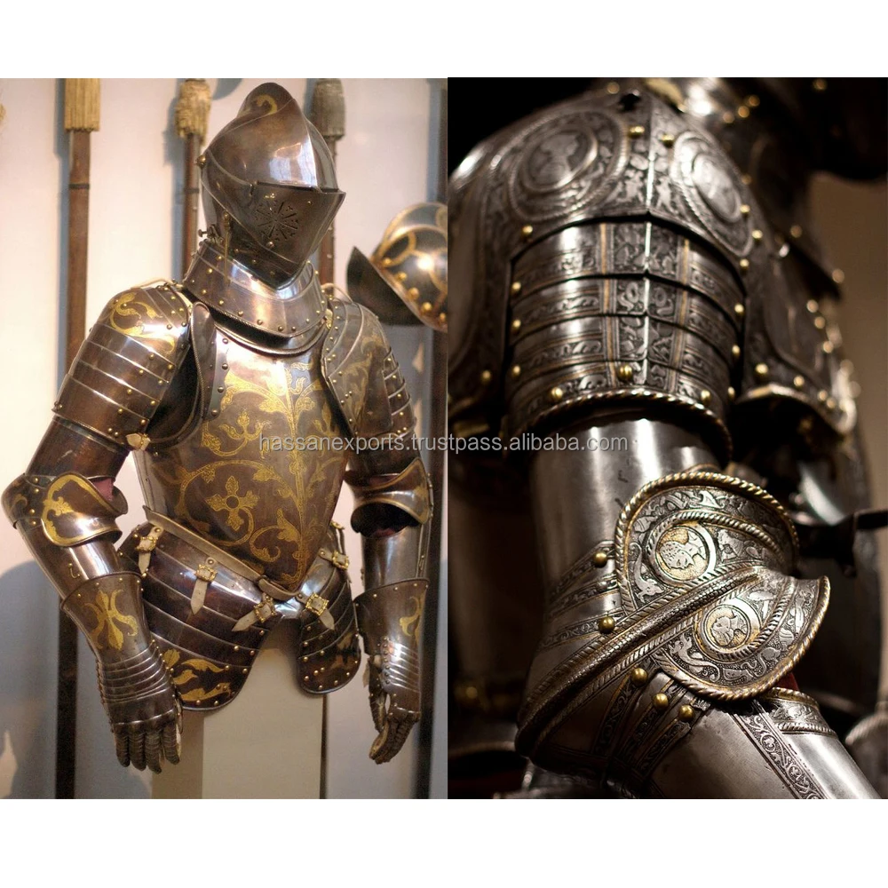 Genuine Medieval Knight Suit of Templar W/Sword Combat Full Body