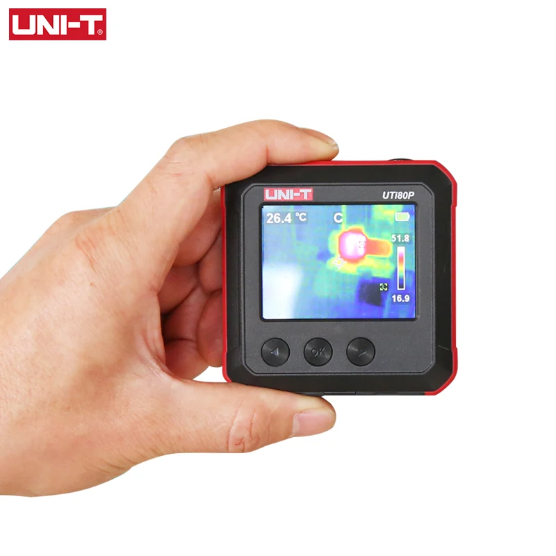 UNI-T UTi80P Mini Thermal Imager Pocket Infrared Thermal Compact Imaging  Camera Industrial Temperature Floor Heating Detection