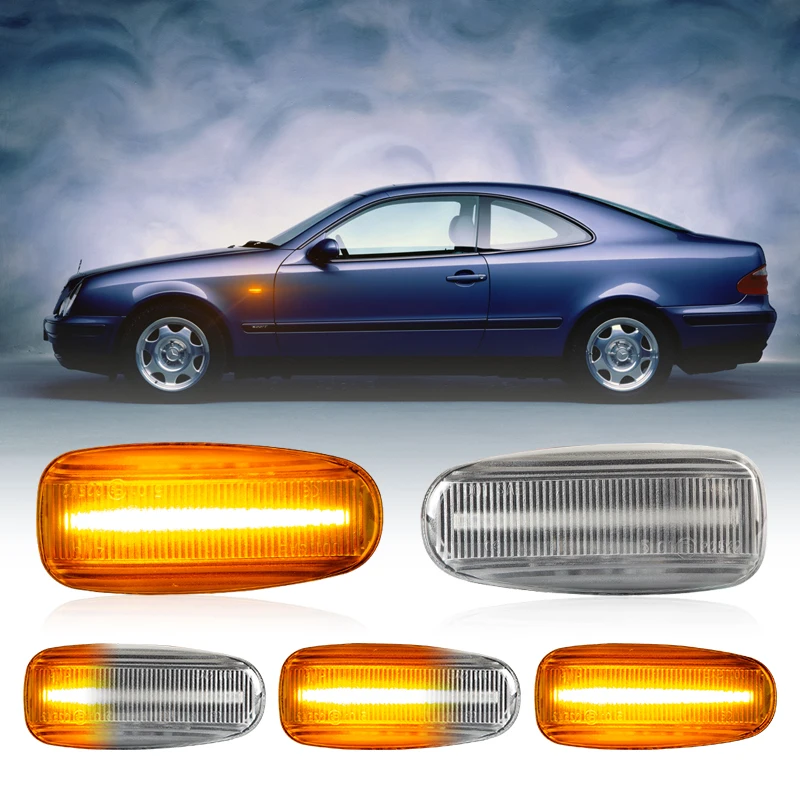 Dynamic LED Side Marker Light for  Mercedes-BENZ  E-Class W210/C-Class W202 /CLK-Class W208 /SLK-Class R170/Vito W638
