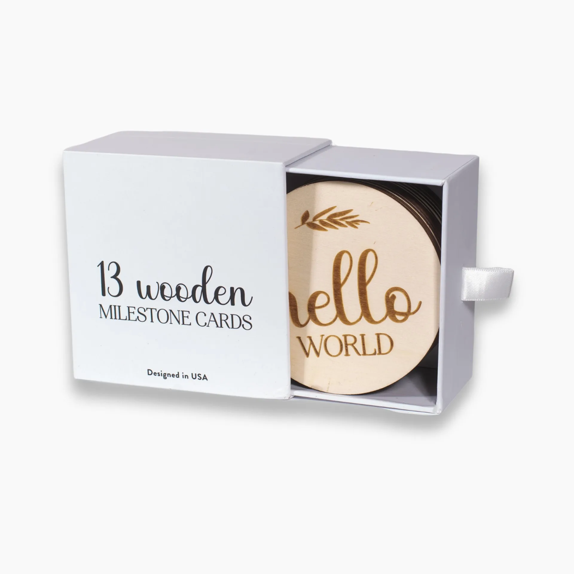 Hello World Birth Announcement Sign - Custom Milestone Cards