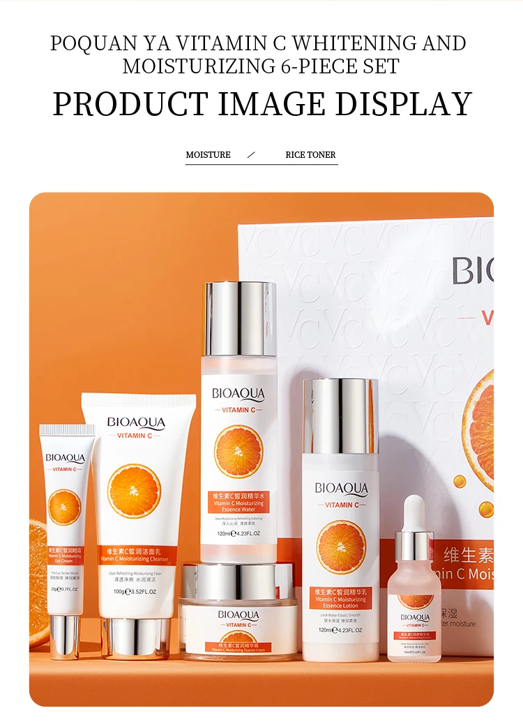 Oem Bioaqua New Wholesale Vitamin C Brightening Face Skin Natural