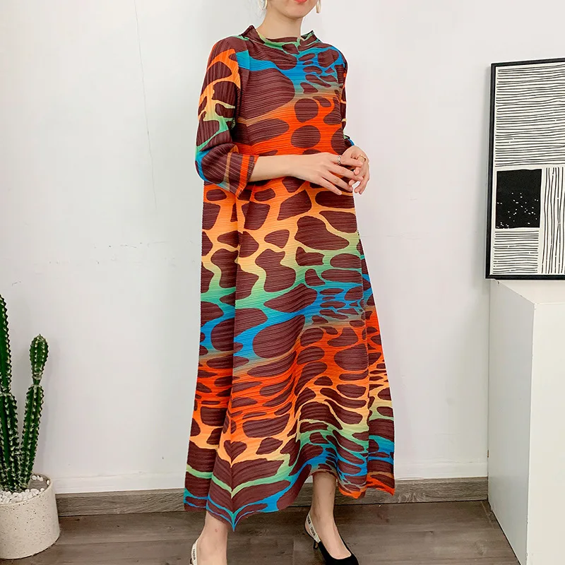 pleated dress woman Navy Timeless Pleated Dress Parent main image 0
