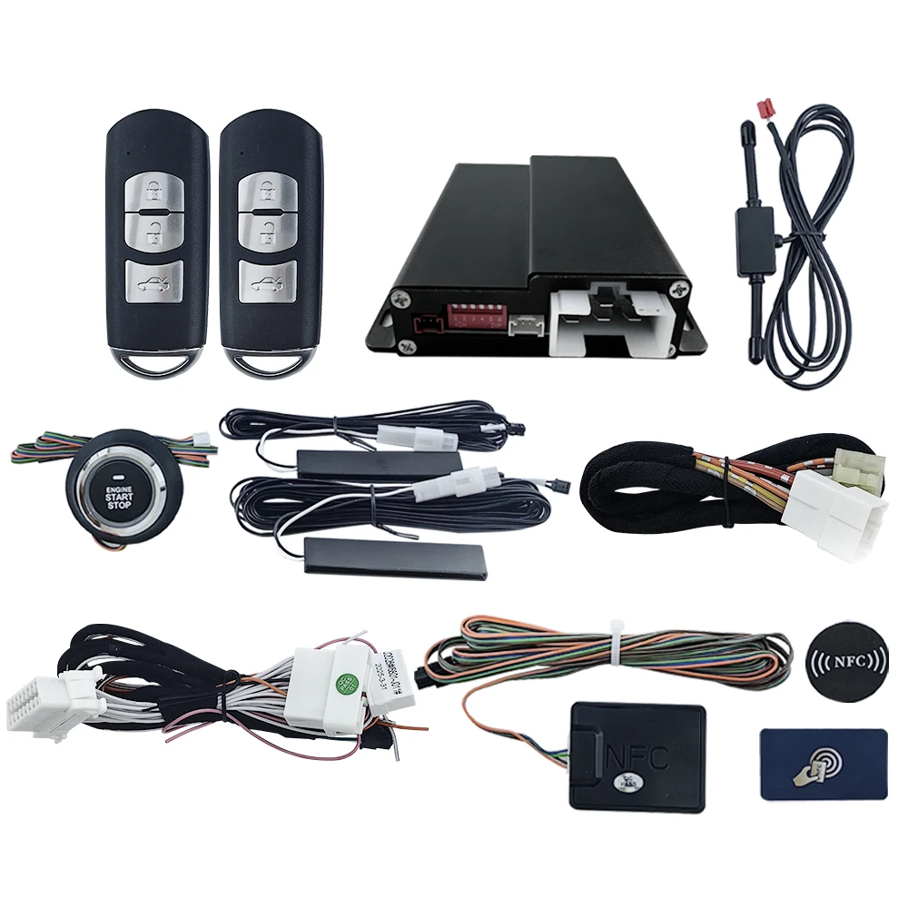 OVI CANBUS Car Alarm Plug and Play Remote Start Stop System Fit for Mazda 8 PKE Keyless Entry