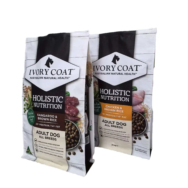 Customizable Zipper Pet Food Packaging Bag Built-In Zipper Paper & Paperboard Printing Product Category