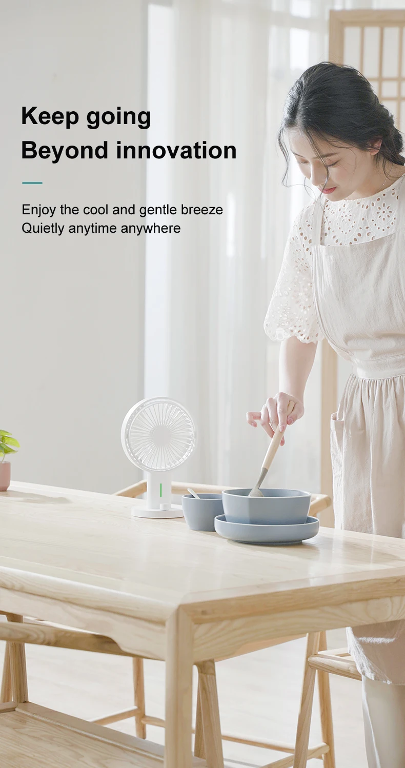 Control Mini Desktop Fan, 2000mAh, Portable, USB - detail 6