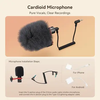 SmallRig Universal Phone Video Rig Kit for iPhone Smartphone and Cameras 3384B 3406B detail image