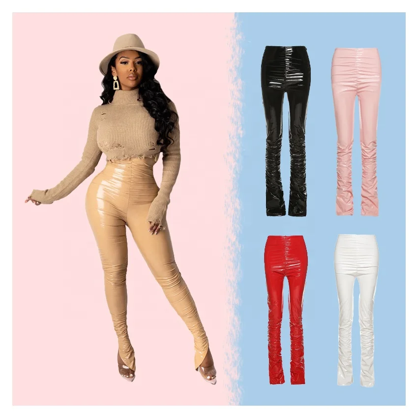 2021 Fashion Women Casual Outfits Sexy Winter Overalls Sexy Tight Baggy  Leather Pants Pu Leather Pants Sweat Pants - Buy Sweat Pants,Pu Leather  Pants,Sexy Tight Baggy Leather Pants Product on Alibaba.com
