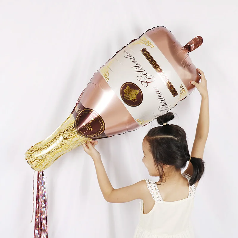 Grand Ballon En Aluminium Bouteille De Champagne Et De Vin 21 Pour Bricolage Decoration De Fete D Anniversaire De Mariage Pour Nouvel An En Verre Buy Partie Ballon Decor Mylar Feuille Champagne Bouteille Verre Vin Whiskey Cocktail Biere 21st D