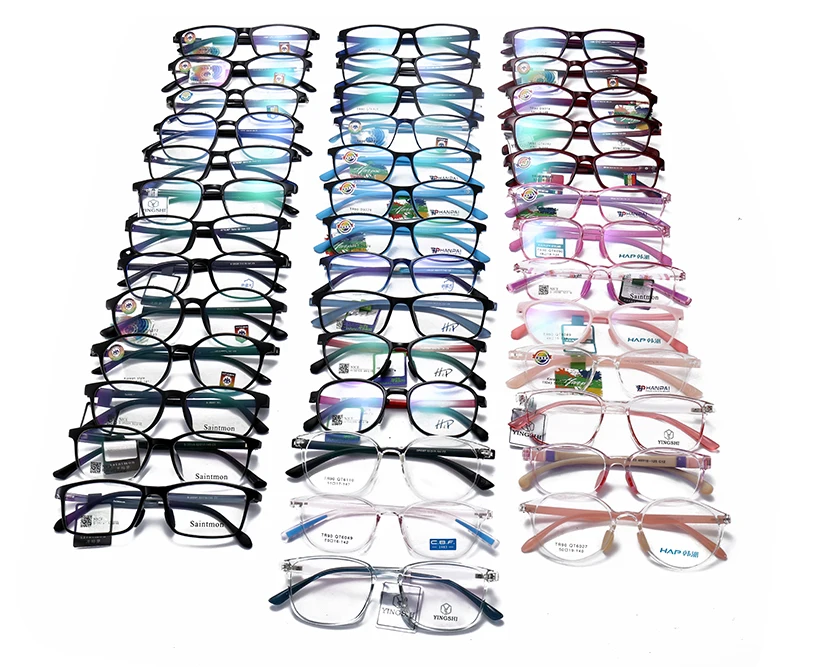 Wholesale Clearance Tr90 Square Spectacle Plastic Optical Frames Cheap Eye Glasses Eyeglasses 1729