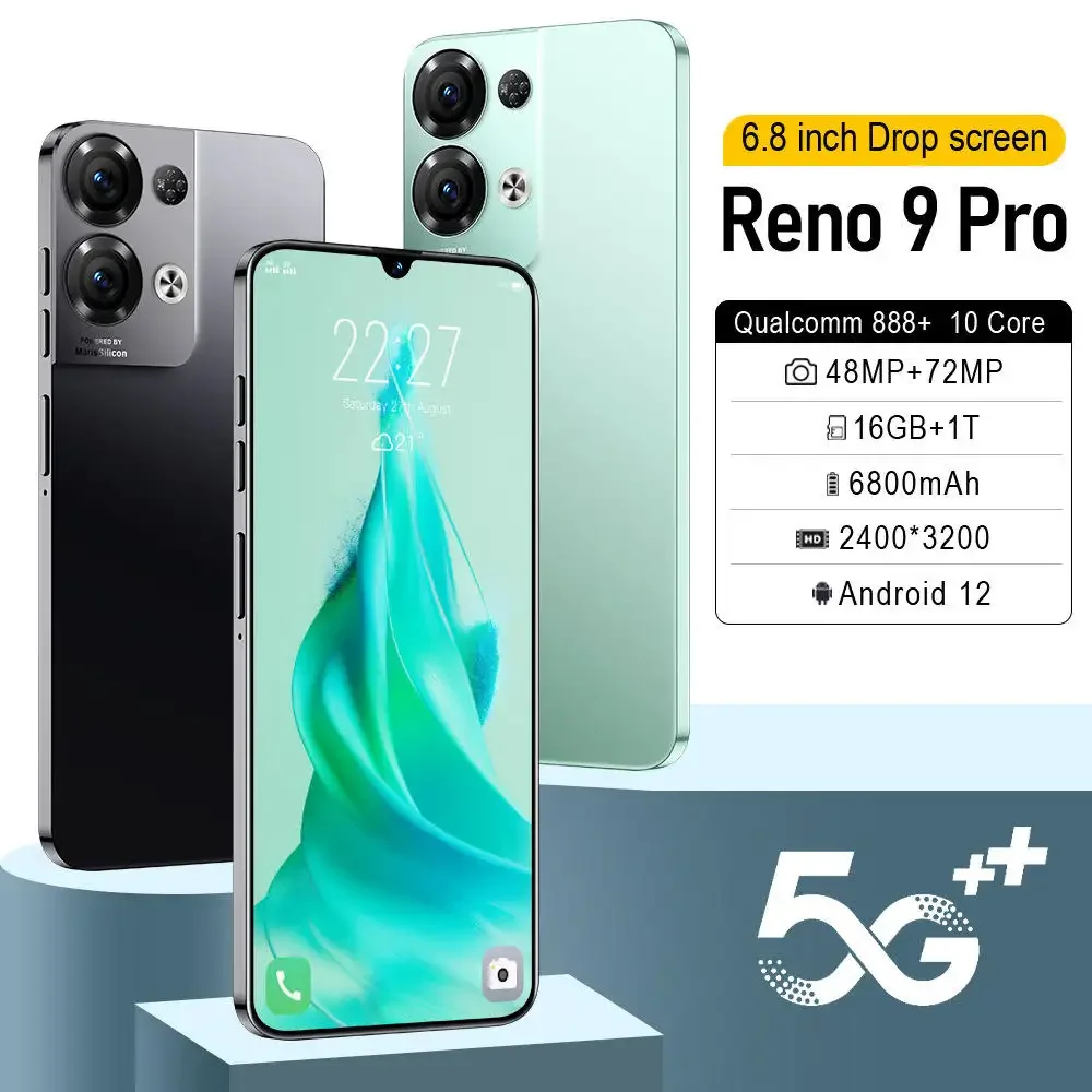 Смартфон Reno 9 Pro Версия Snapdragon 888 + 16g + 1tb 48 + 100mp 4g/5g  Сетевой Мобильный Телефон Android Мобильный Телефон - Buy Mobil Phone 5g  Wholesale Mobile Phone Original Mobile Phones Product on ...