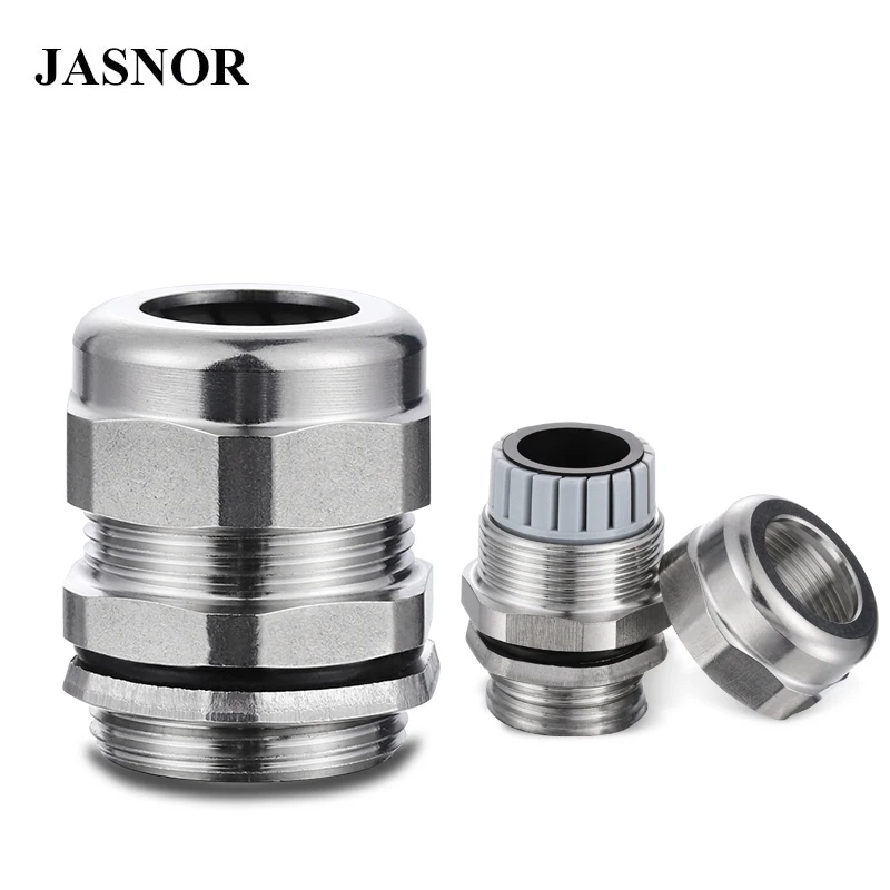 Industrial stainless steel cable gland IP68 M8-M63