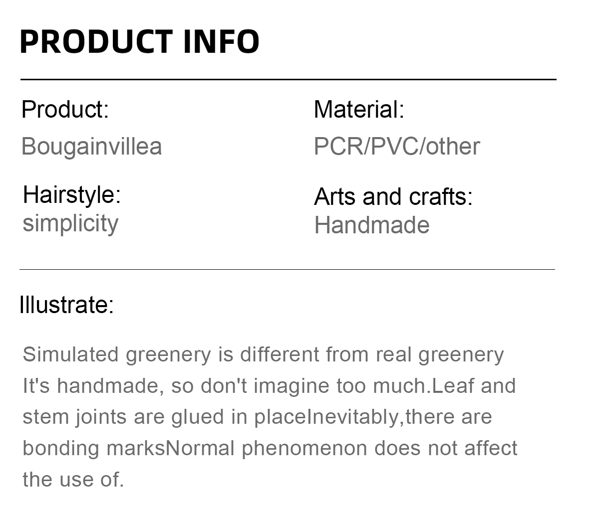 Natural Style Home Office Decor Artificial Bougainvillea PVC Green Plastic Pot Real Touch Leaves Artificial 180cm Fabric Wedding details