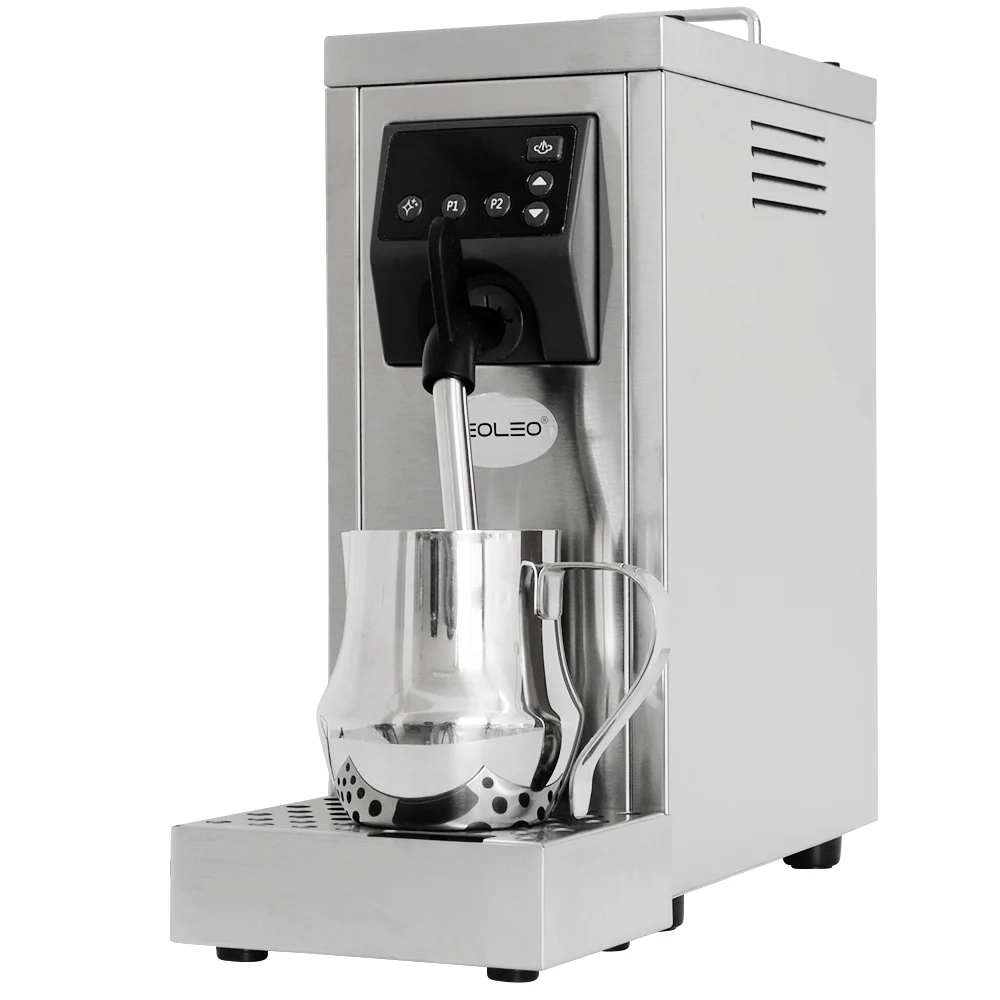 Xeoleo Commercial Milk Foam Machine milk froth machine Steam Water Boiling  Machine Make Espresso Coffee 1450W Steam Coffee Maker