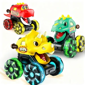 EPT Press and Go Cars Toys Inertial Glide Model Light-up Toys Pull Back Truck Monster Truck Toys Dinosaur Cars