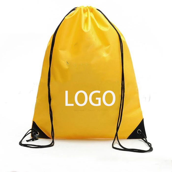 Customised 210D Polyester Drawstring Bag for Handbags Taobao Price China Supplier Cotton Handle Shopping Bags for Gifts