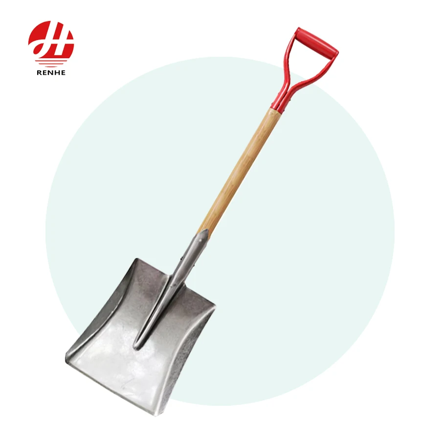 مجرفة مخصصة حسب الطلب (OEM&ODM) للبناء: مجرفة ومقصورة من الفولاذ المقاوم للصدأ مستديرة أو مربعة مع مقبض، للاستخدام في الحديقة والزراعة