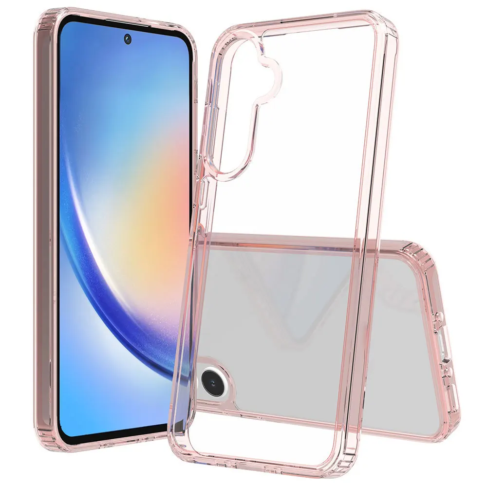 2 In 1 Transparent Phone Case For Samsung Galaxy A35 5G Drop Proof Cases Luxury Design Anti Scratch Clear Tpu Pc Sjk312 manufacture