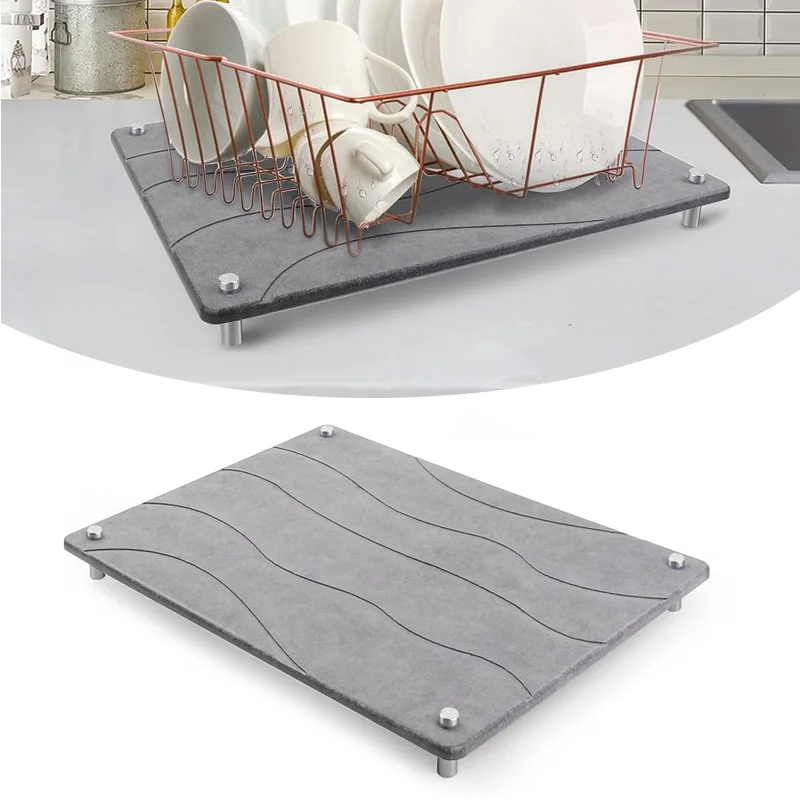 Stone Mat Table Custom Extra Large Countertop Mats Marble Tray Diatomite Soil Stone Mat ...