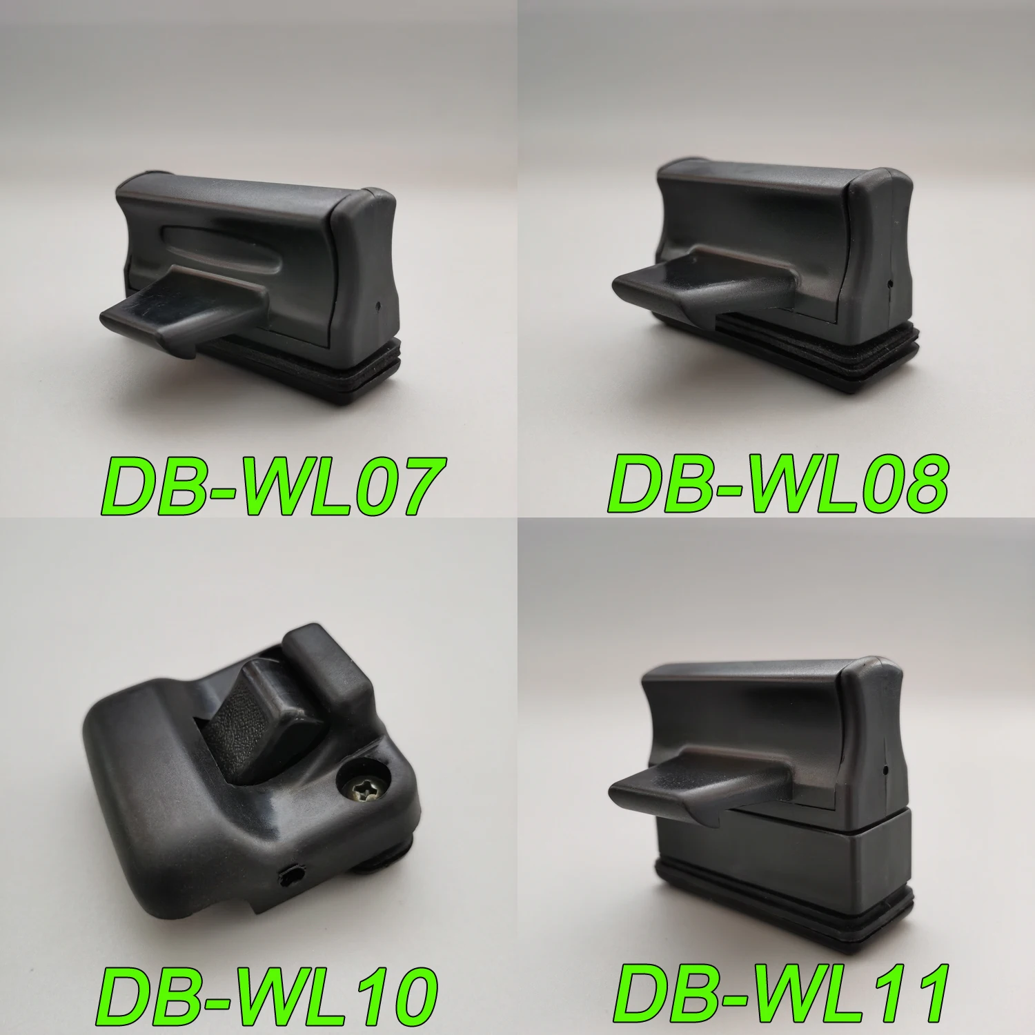 Plastic Bus Window Lock Set Sliding Glass Window Latch with Base
