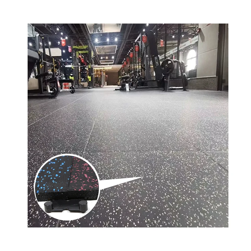 Odourless Elastic Weight Lifting Rubber Gym Mats Floor Tiles