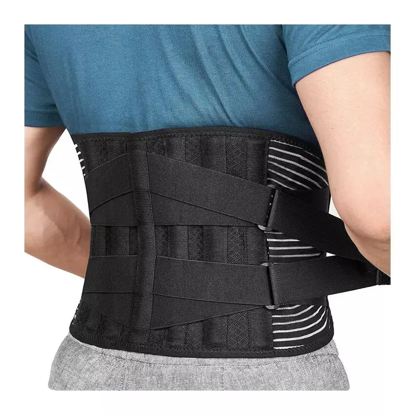 TJ-WM009 Breaking Stringing Lumbar Back Support Adjustable Waist Belt For Pain Relieve