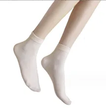 Fashion Plain Light Colors Series Ladies Crew Cotton Socks Custom Tube Women's Socks Wholesale