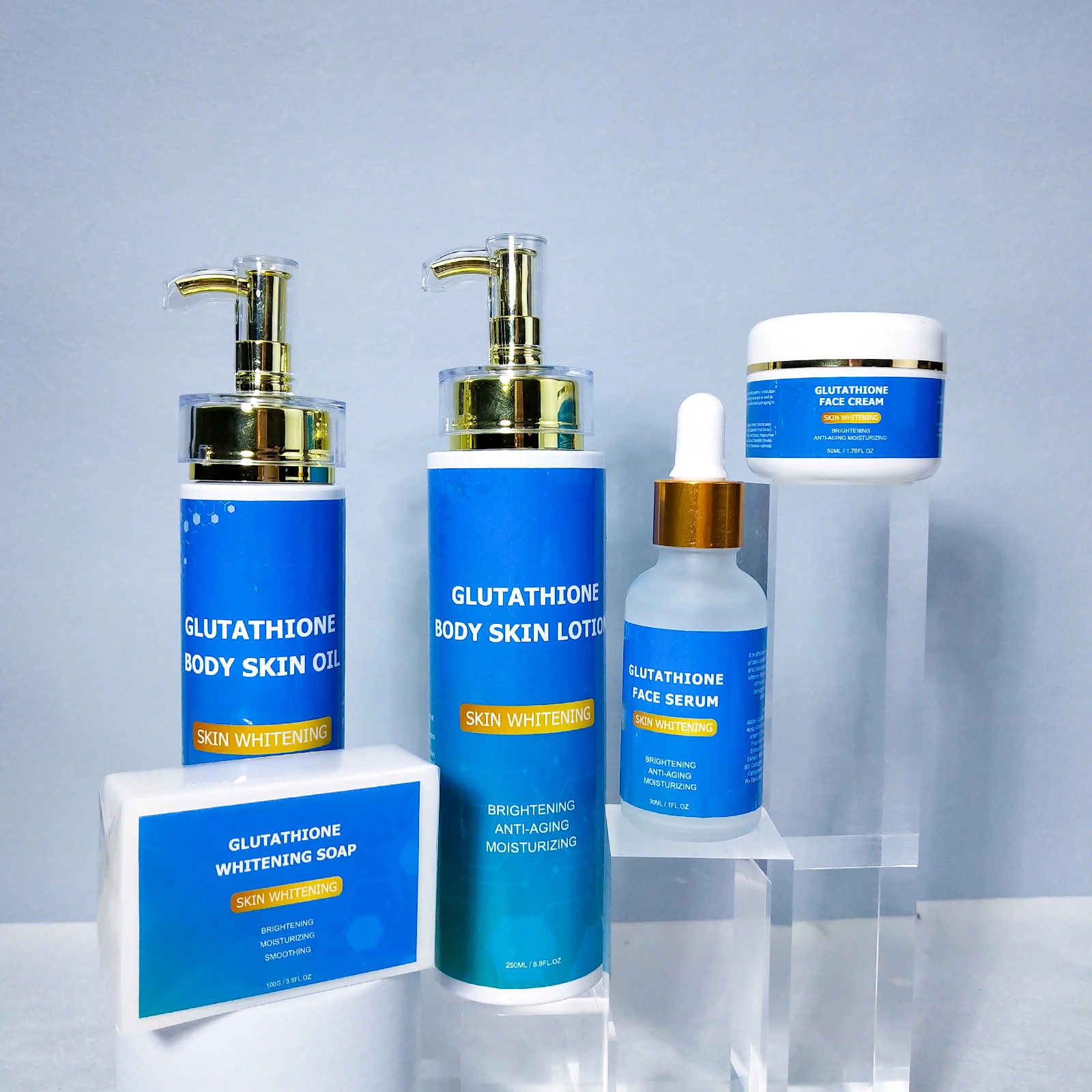 Aixin Glutathione Organic Skincare Set Whitening Soap Body Oil Lotion Whitening Fare Cream Skin Care Set
