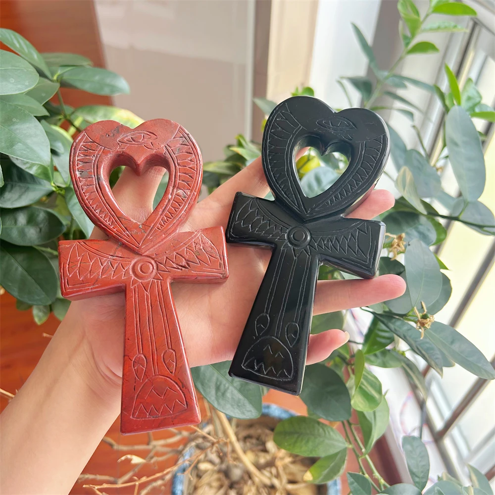 Wholesale High Quality Large Size Obsidian Anka Cross