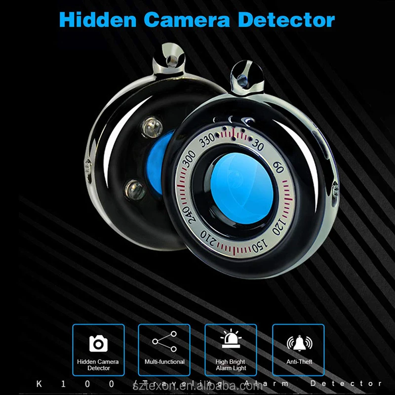 Portable MIni Size Spy Hidden Camera Detector Anti-spy Detector With Flashlight