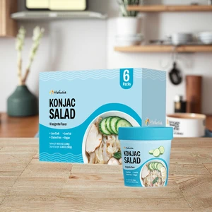 Refreshing Vinaigrette Konjac Noodles Sugar Free Plant Based Gluten Free for Cold Meals