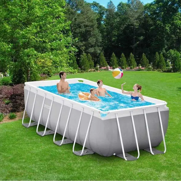 INTEX 26790 Outdoor Prism Frame Rectangular Pool