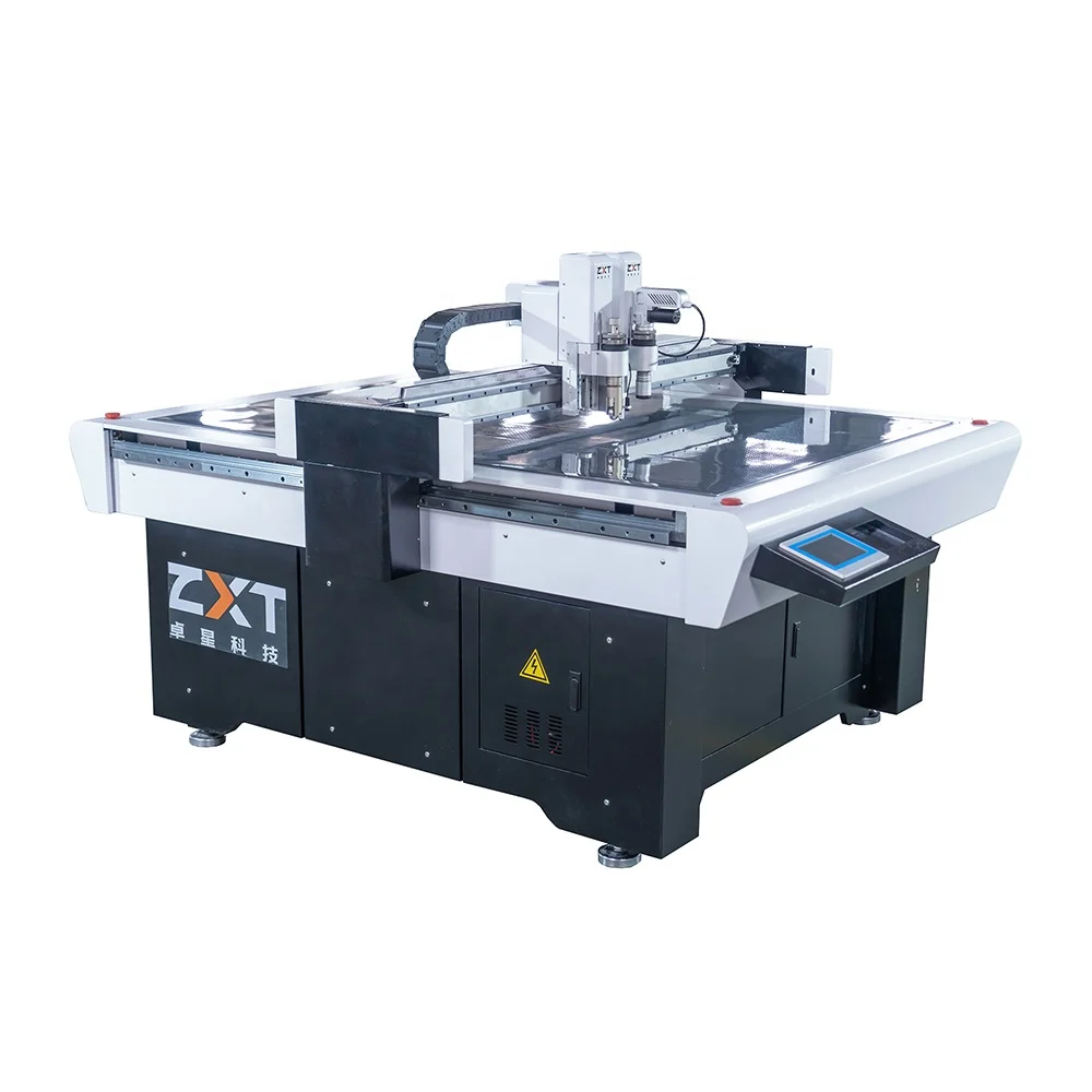 ZXT Flatbed Plotter Corrugated Paper Box Maker Cutting Machine CNC Carton Cardboard Cutter Table With CE