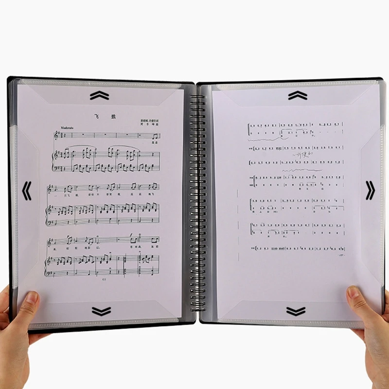 Writable A4 Music Binder Sheet Music Folder Spiralbound File Document