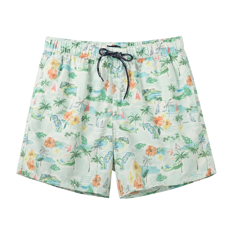 Hot Selling Pattern Custom Printing Mens Designer Swim Shorts for Sale