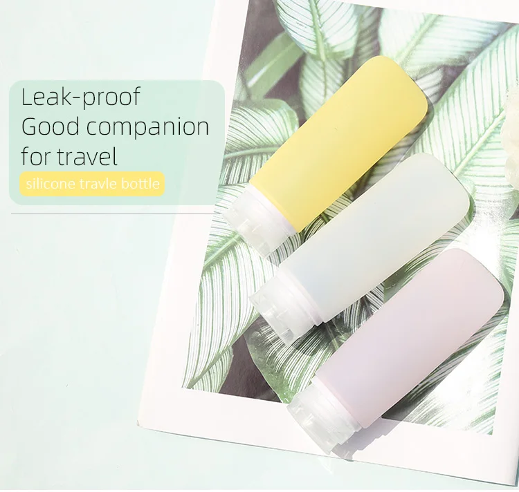 Customized Eco Non-toxic Size Silicone Travel Bottle Set Kit for Personal Care