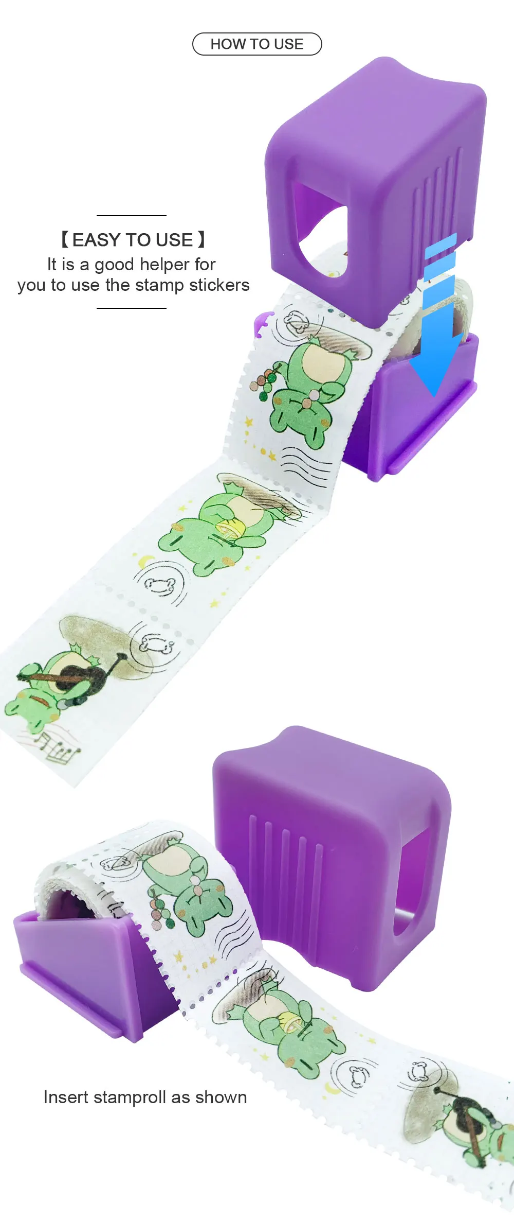 Factory Direct Sale Stamp Dispenser Storage Box Stamp Roll Holder